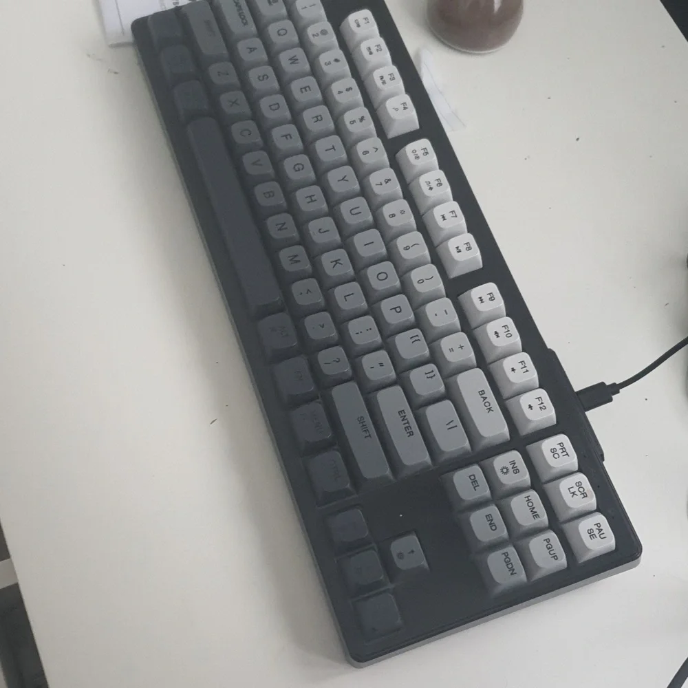 A Freewolf M87 Moonlight Keyboard With The Box And Everything